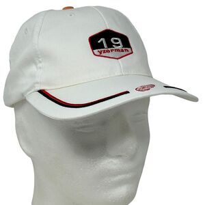 Vintage 90s Detroit Red Wings Steve Yzerman Hat Cap NHL Hockey Strapback White